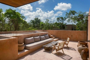 Boho 3BR Villa Organic Design Gated & Rooftop